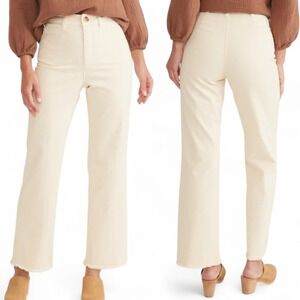 Marine Layer Women's Cream High-Waisted Pants